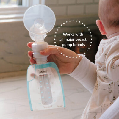 Works with all major breast pump brands