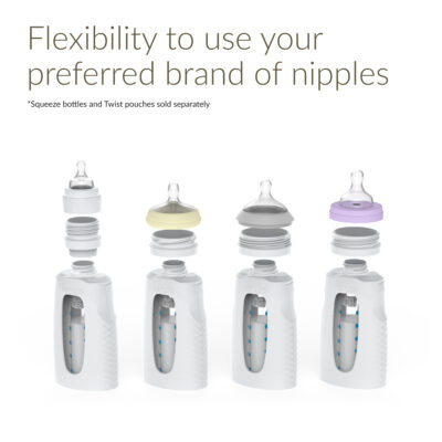 Flexibility to use your preferred brand of nipples