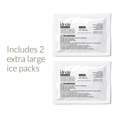 Includes 2 extra large ice packs
