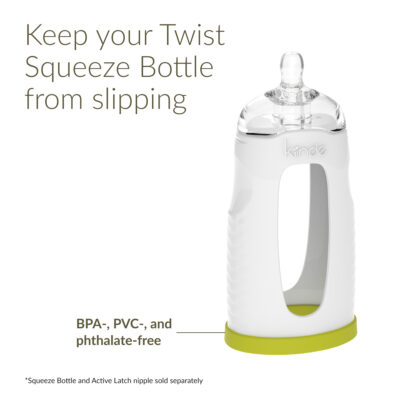 Keep your Twist Squeeze Bottle from slipping. BPA, PVC, and phthalate-free.