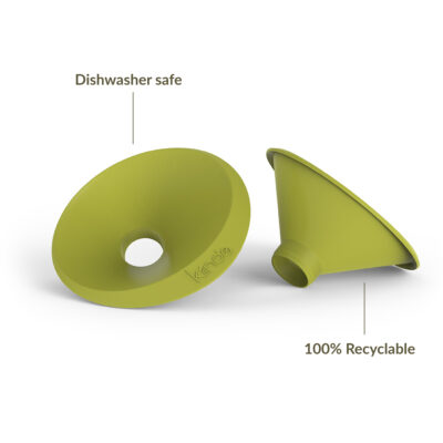 Dishwasher safe. 100% recyclable