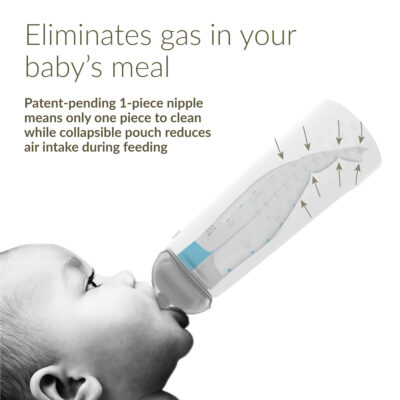 Eliminates gas in your baby's meal
