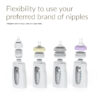 Flexibility to use your preferred brand of nipples