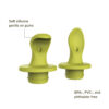 Soft silicone gentle on gums