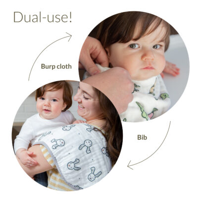 Dual-use: burp cloth and bib