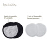 Includes: 3 pairs of reusable breast pads and 1 pair of disposable instant warmers