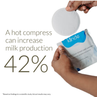 A hot compress can increase milk production 42%