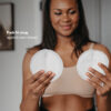 Pads fit snug against your breast